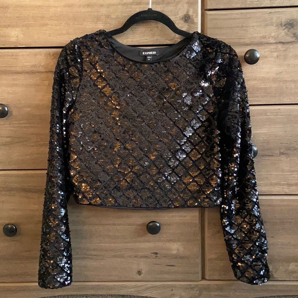Sparkly crop top
